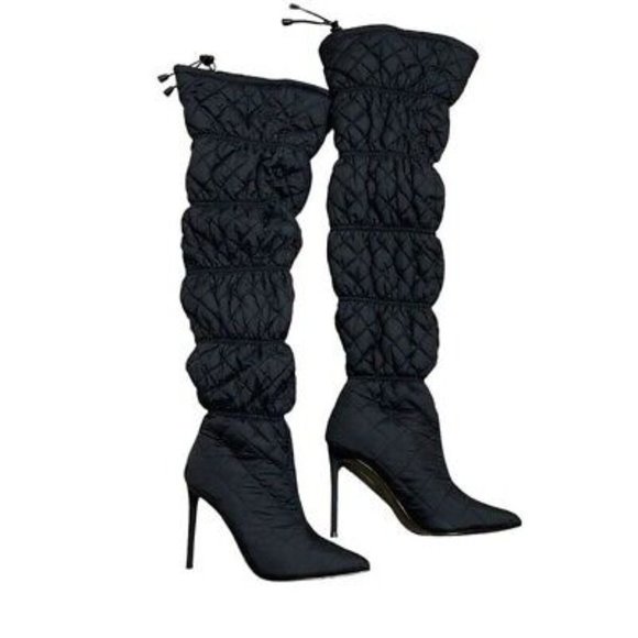 Steve Madden Shoes - STEVE MADDEN Silhouette Quilted Over the Knee Boot